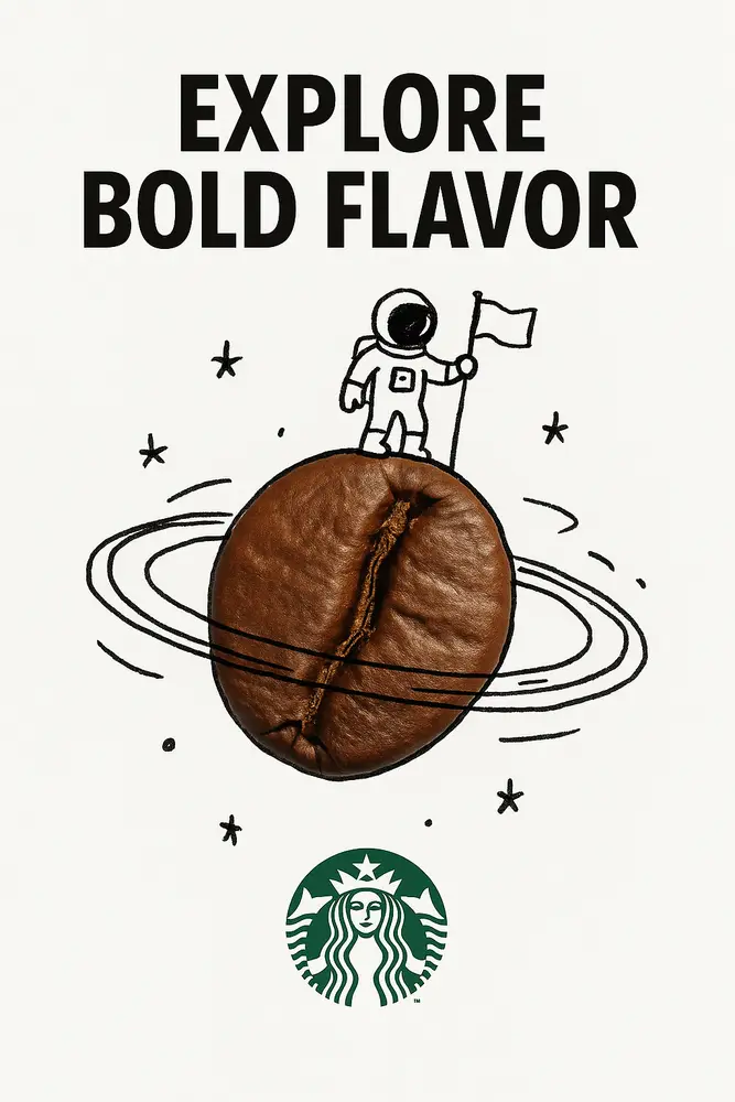 Creative Ad with Real Object and Hand-Drawn Doodle